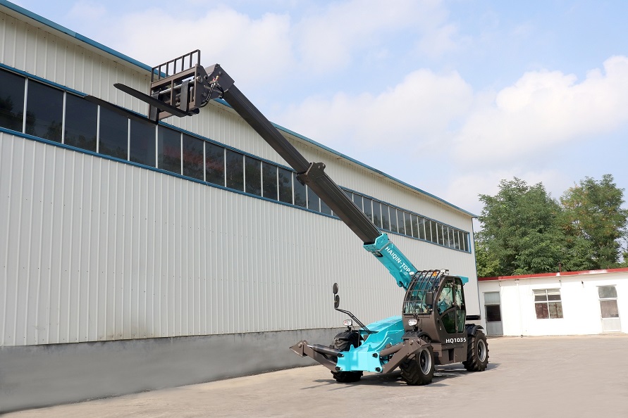 liugong rough terrain forklift with Cummins engine,rotating telehandler maintenance way