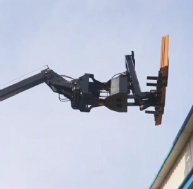 Hydraulic pallet fork ( Height working with 180 degree turning )